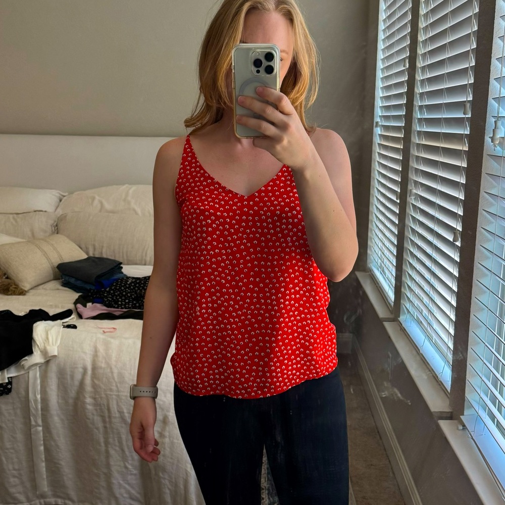 Banana Republic Red Tank Top size S